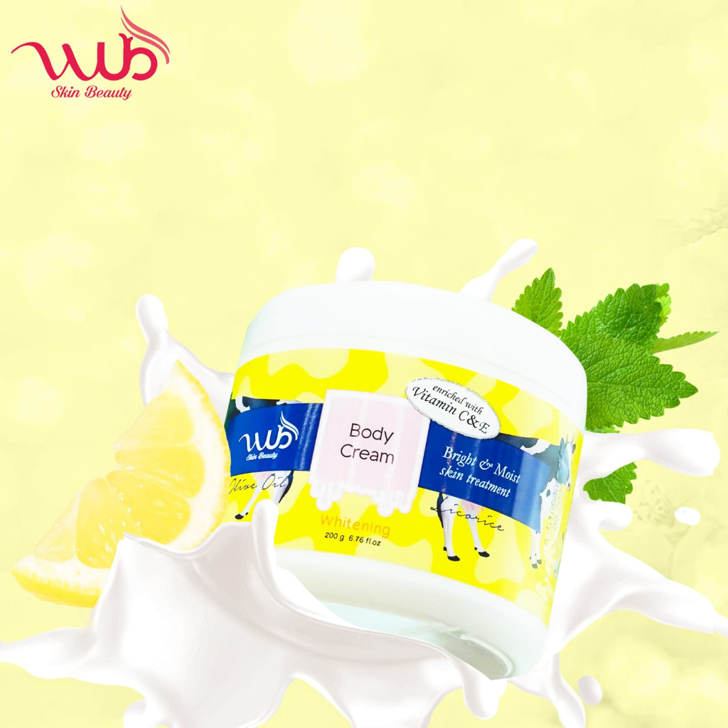 Jual WUB Kuning body cream 200gr ORIGINAL / bleaching badan / body