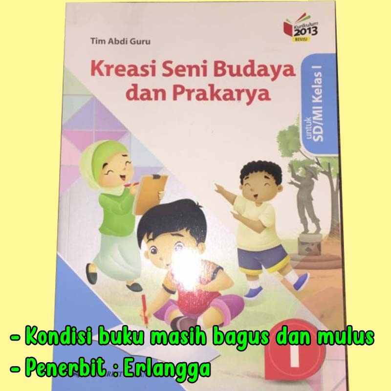 Jual Buku Kreasi Seni Budaya Dan Prakarya Kelas 1 SD Erlangga Revisi ...