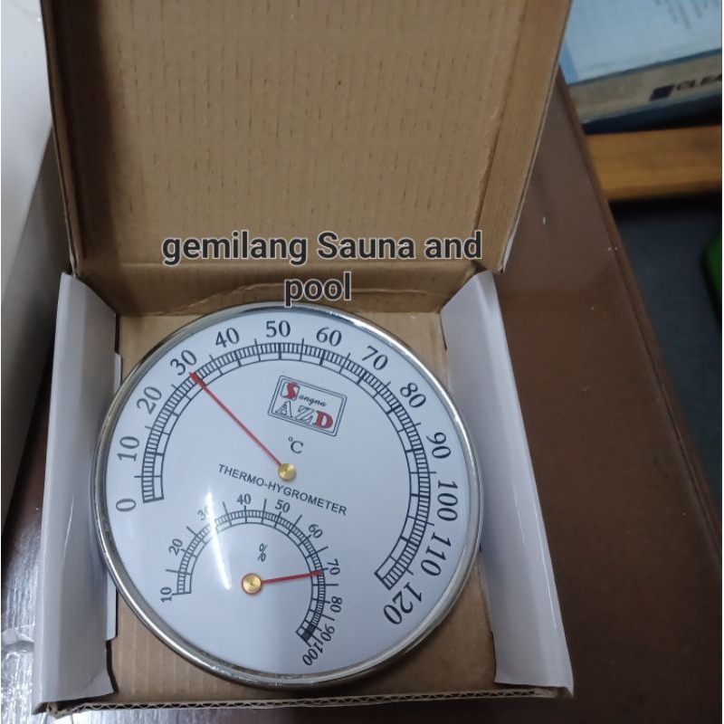 Jual Thermohygrometer untuk sauna Alat ukur suhu ruangan sauna