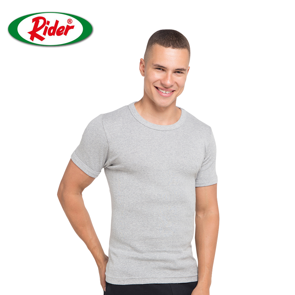 Jual Rider T-Shirt - Kaos Dalam Pria Round Neck R223BWA Warna Abu-abu ...