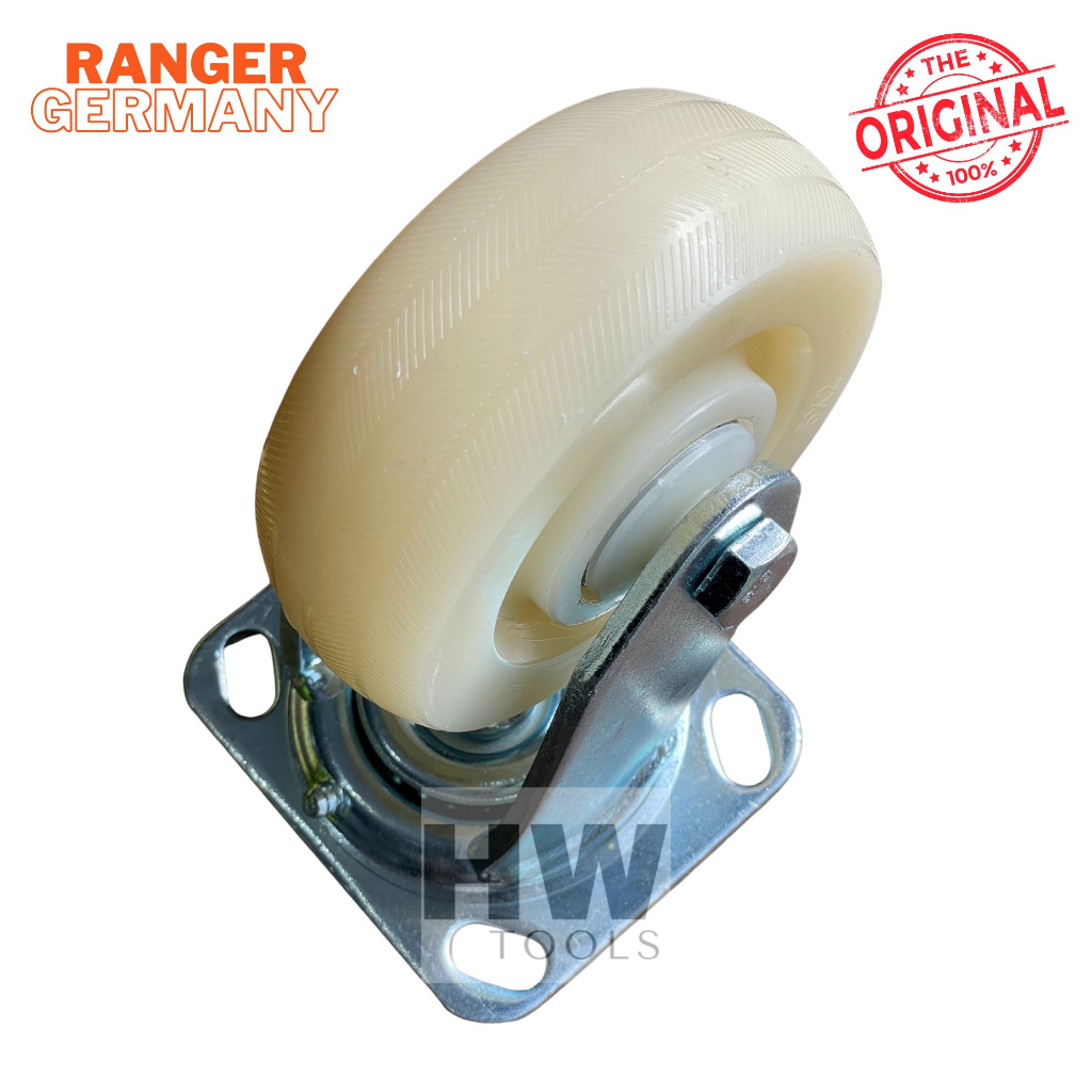 Jual Roda Troli Nilon Hidup 5 Inch Heavy Duty Nylon Castor 5