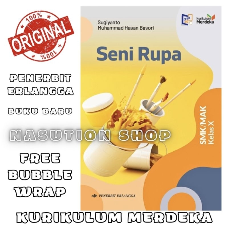 Jual Buku Seni Rupa Kelas 1 / X 10 SMK Erlangga Kurikulum Merdeka Km ...