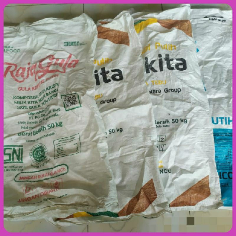 Jual Karung Bekas Gula pasir 50kg | Shopee Indonesia