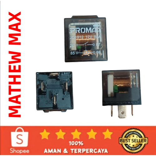 Jual Relay Klakson /Relay Transparan Kaki 4 12V 24V 80A Shopee Indonesia
