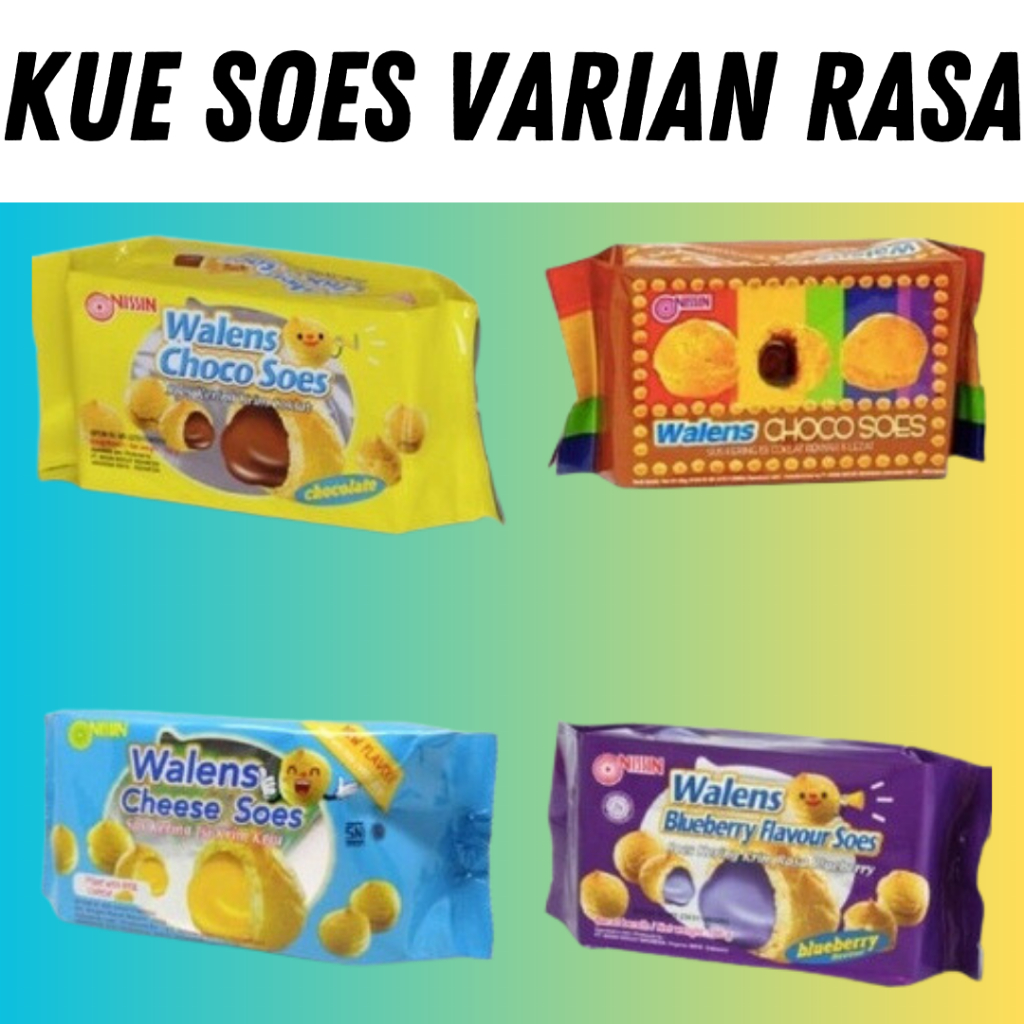 Jual Kue soes nissin walens 100 gr aneka rasa bluebery coklat keju ...