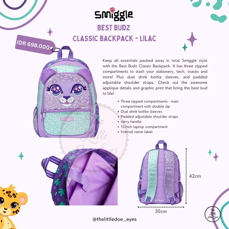 Jual Smiggle Best Budz Classic Backpack Original Shopee Indonesia
