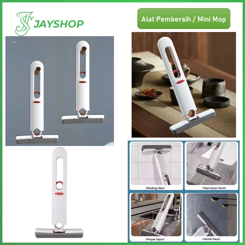 Alat pel pembersih ruangan mini mop home car portable alat pel mini