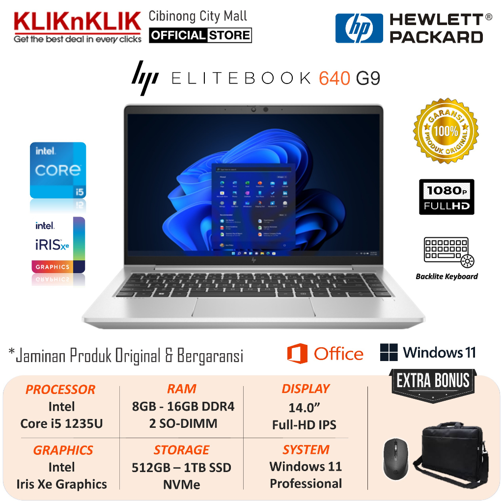 Jual Laptop Hp Elitebook G Intel Core I U Gb Tb Ssd Fhd