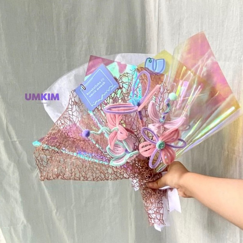 Jual Sopia Bouquet Pipe Cleaner Flowers (Light) | Shopee Indonesia