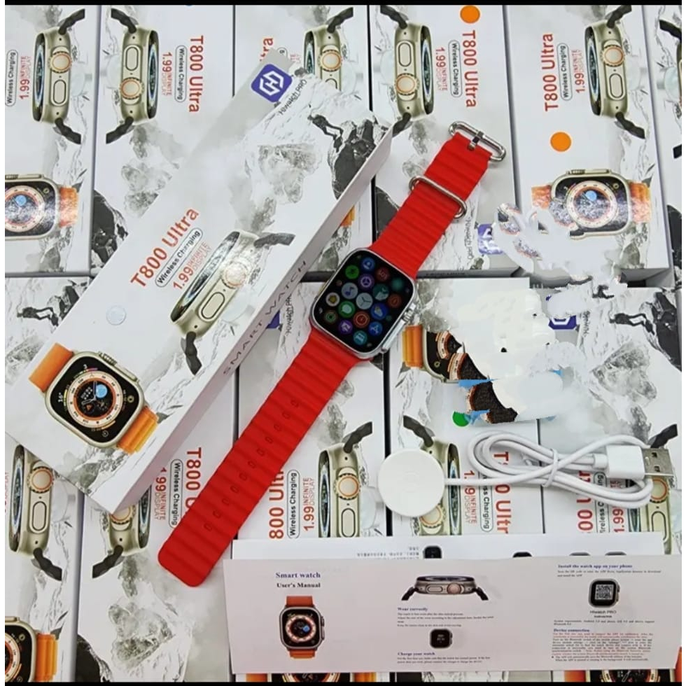 Jual [Grosir] Jam tangan Smartwatch Series T800 Ultra Bluetooth Full