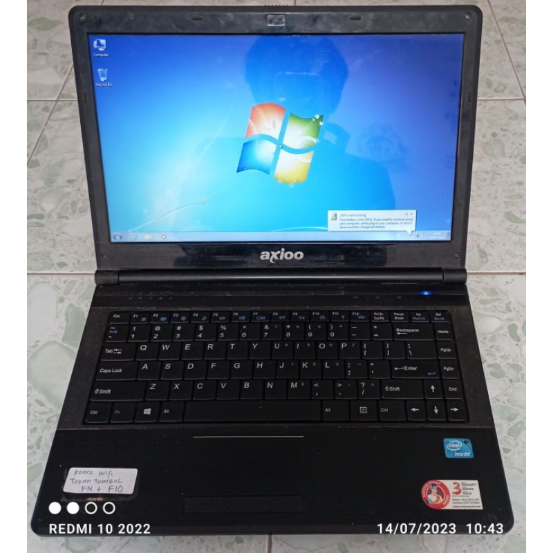 Jual Laptop Axioo Neon series W246CZ/RNW intel Celeron DDR3 | Shopee ...