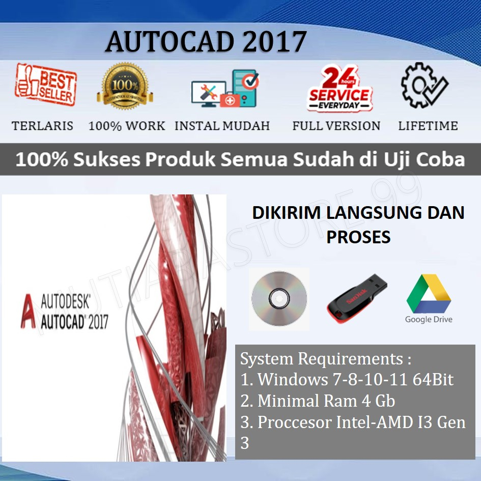 Jual Full Version Autocad 2017 For Windows | Shopee Indonesia