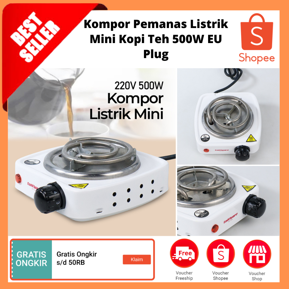 Jual Kompor Pemanas Listrik Mini Kopi Teh 500W EU Plug / Kompor listrik ...