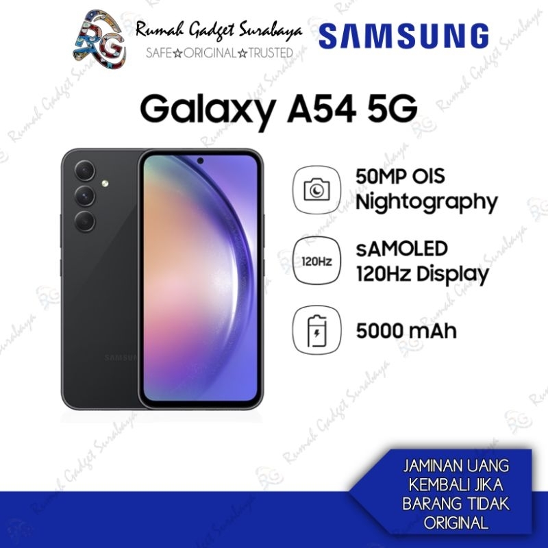 Jual Samsung A54 5G (8GB+128GB / 8GB+256GB) Original Bergaransi Resmi ...