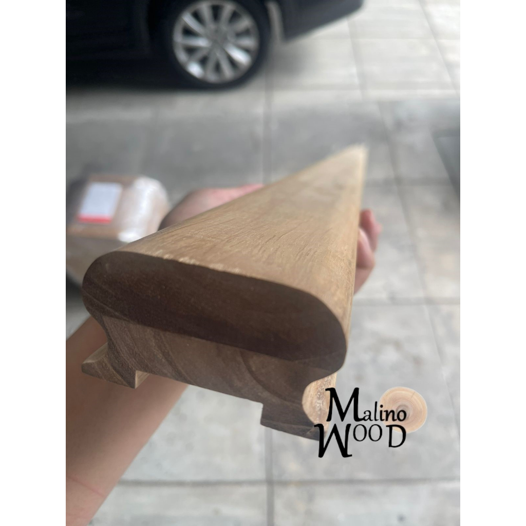 Jual hand rail pegangan railing tangga handle kayu jati minimalis ...