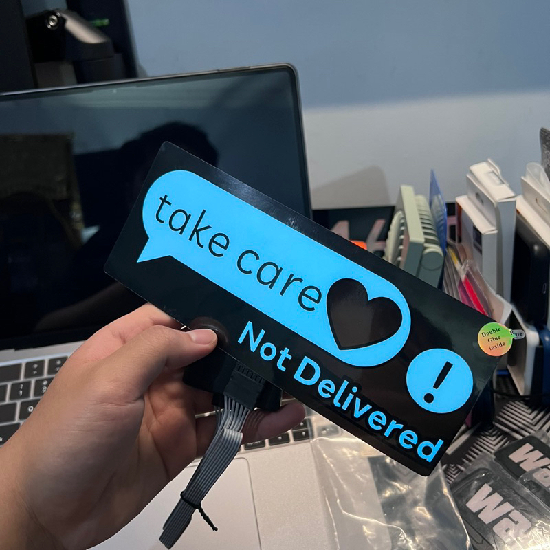 Jual Sticker Led Model Take Care | Shopee Indonesia