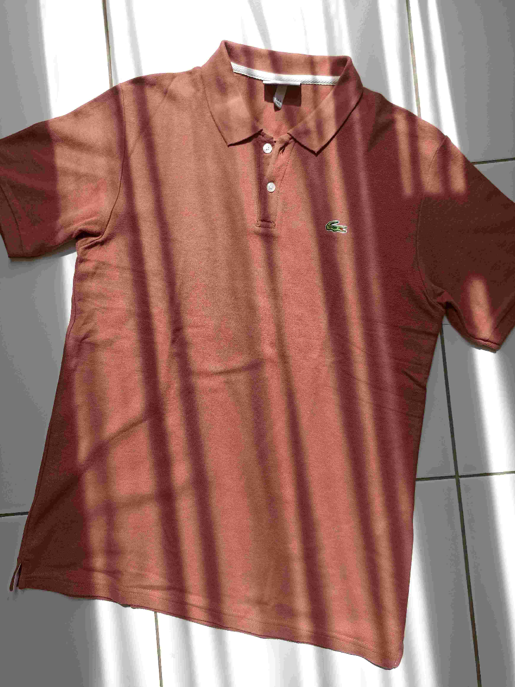 Jual Lacoste Polo Shirt Salmon Xl Baju Kemeja Polo Warna Merah