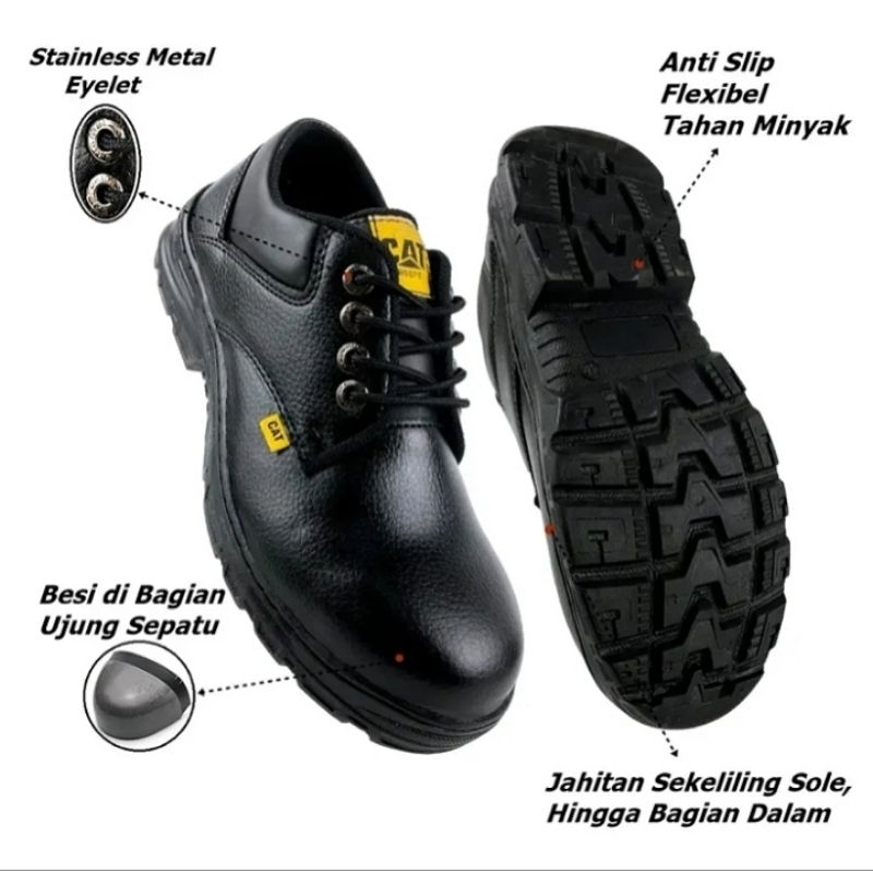 Jual Sepatu Safety Kerja Lapangan Ujung Besi Sepatu Proyek Pria Dan