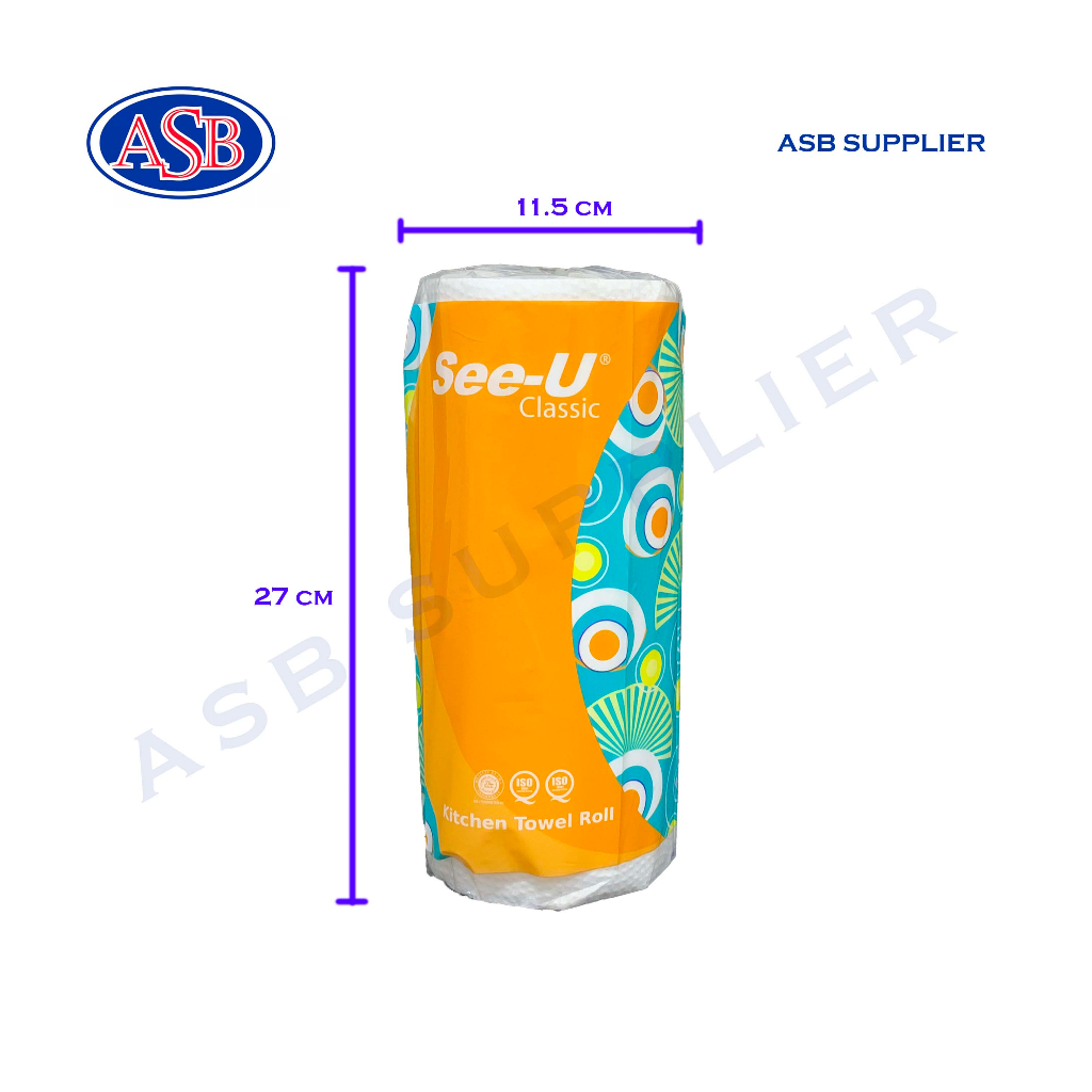 Jual Tissue / Tisu SEE-U Classic Kitchen Towel Roll (135 Sheets ...