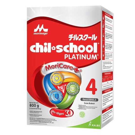 Jual MORINAGA CHIL SCHOOL PLATINUM 4 VANILLA-MADU 800GR | Shopee Indonesia