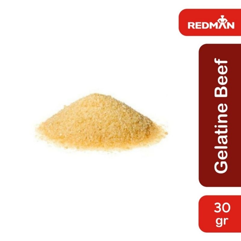 Jual Redman Beef Gelatine Powder 30 Gr Impor Halal Gelatin Sapi Bubuk