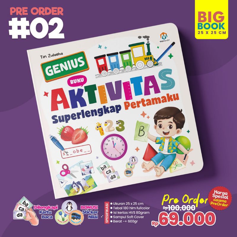 Jual GENIUS BUKU AKTIVITAS SUPERLENGKAP PERTAMAKU(Untuk Usia 1th ...