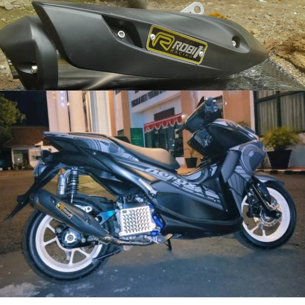 Jual Knalpot Rob1 Racing Suara Bass Adem cocok untuk Nmax Aerox Pcx ...