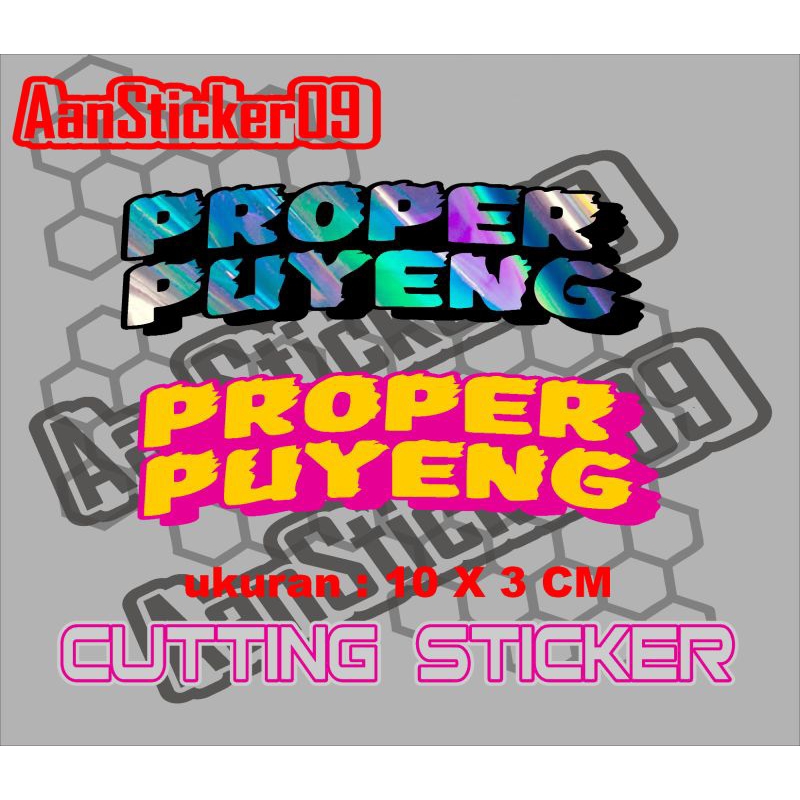 Jual Stiker Proper Puyeng Sticker Cutting Shopee Indonesia 6790