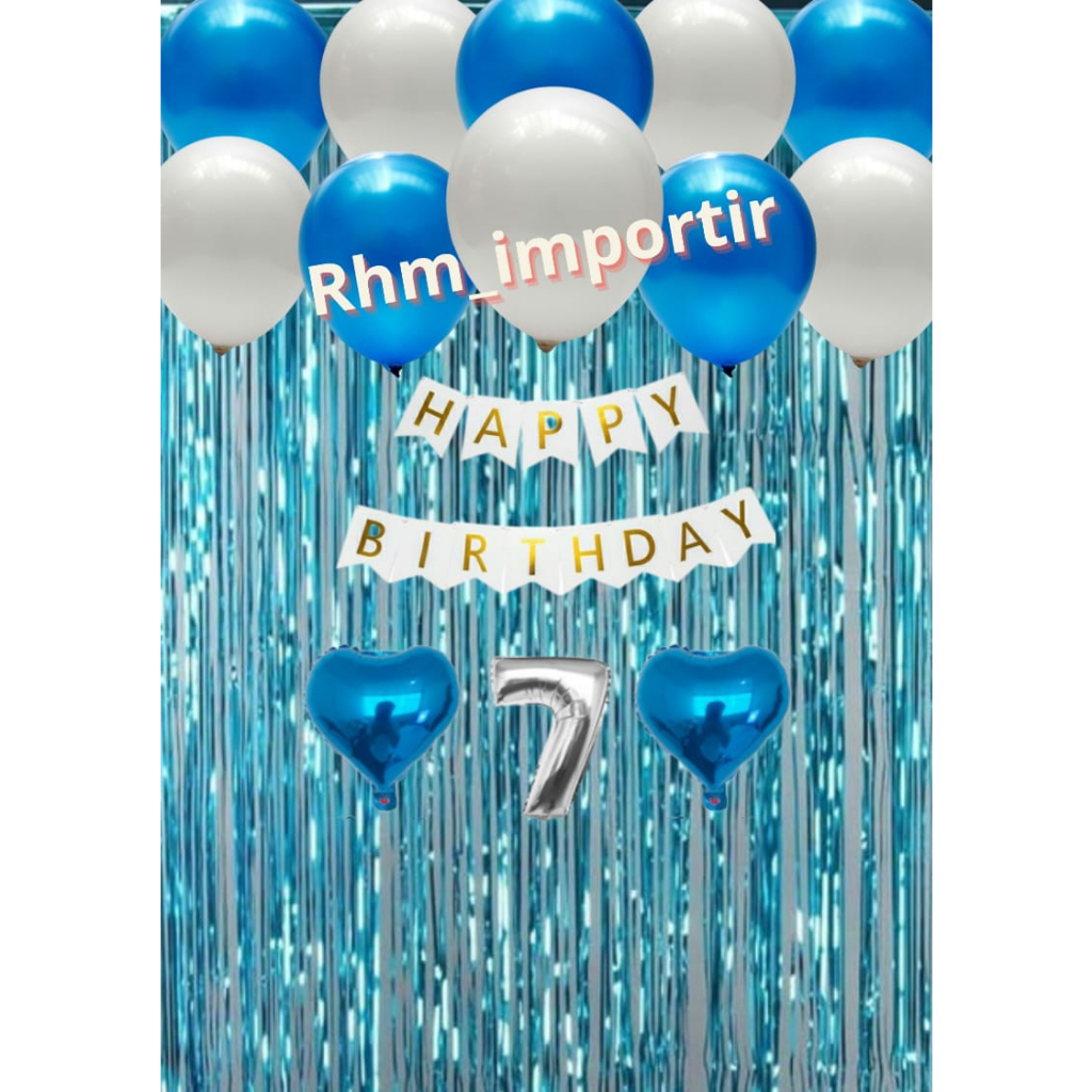 Jual SET DEKORASI ULANG TAHUN+BALON LOVE | Shopee Indonesia