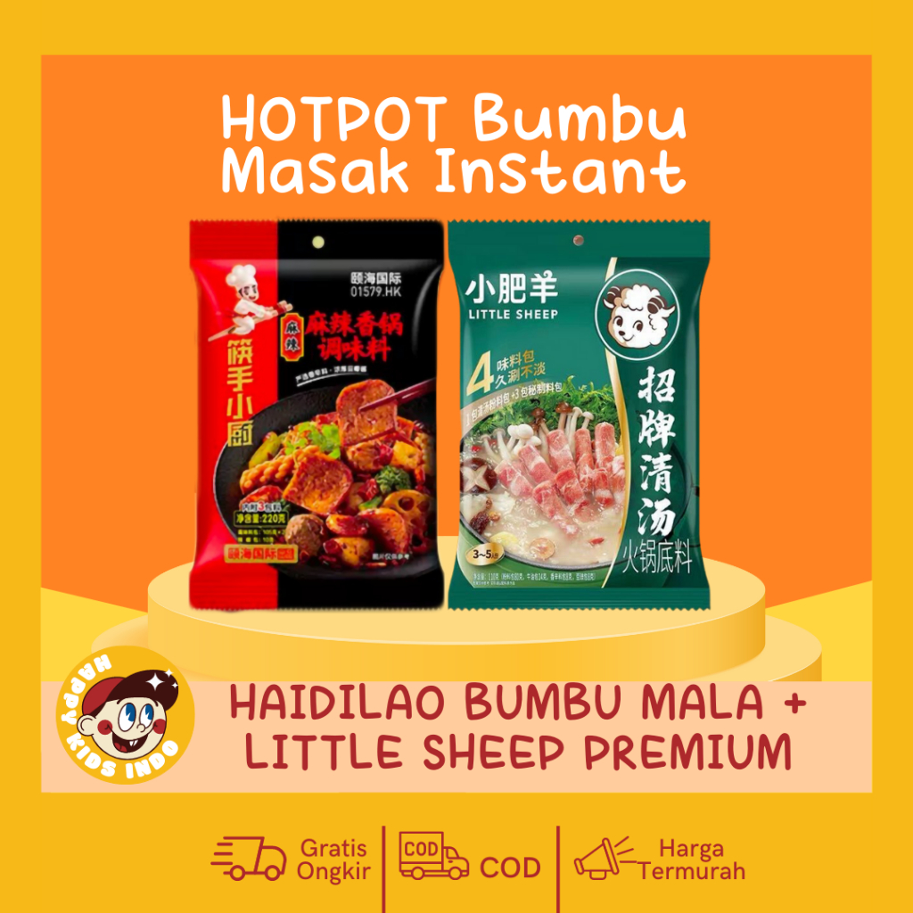 Jual Bumbu Mala Hotpot Haidilao Bumbu Instant Little Sheep Shabu Shabu Instant Mala Xiang