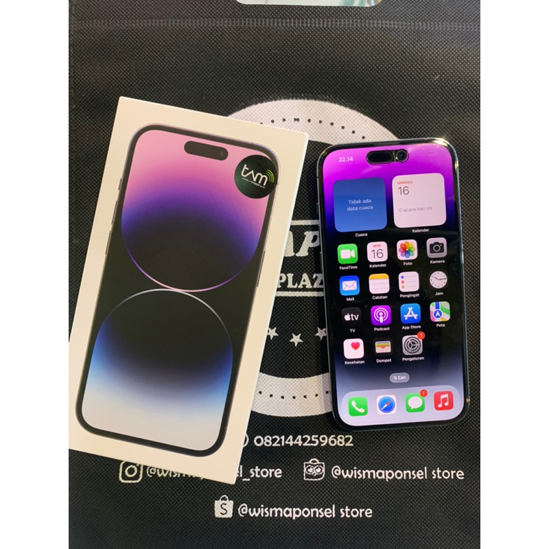 Jual iphone 14 pro 256Gb resmi garansi on panjang | Shopee Indonesia