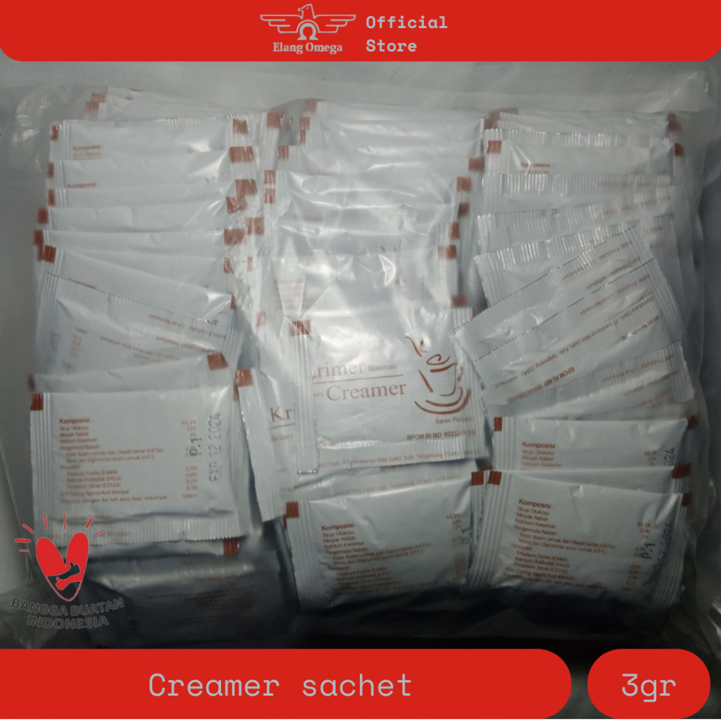 Jual creamer sachet nett 3gr, 1 pack isi 250pcs Shopee Indonesia