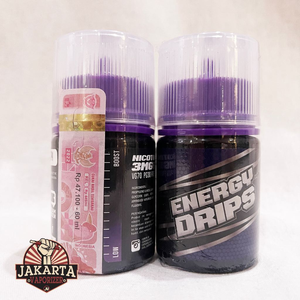 Jual ENERGY DRIPS PASSION FRUIT 60ML 3MG BY STEAMQUEEN X JVS Shopee