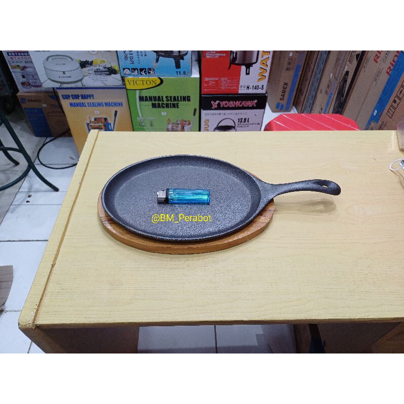 Jual Hot Plate Oval Gagang / Piring Steak Oval Besar Shopee Indonesia