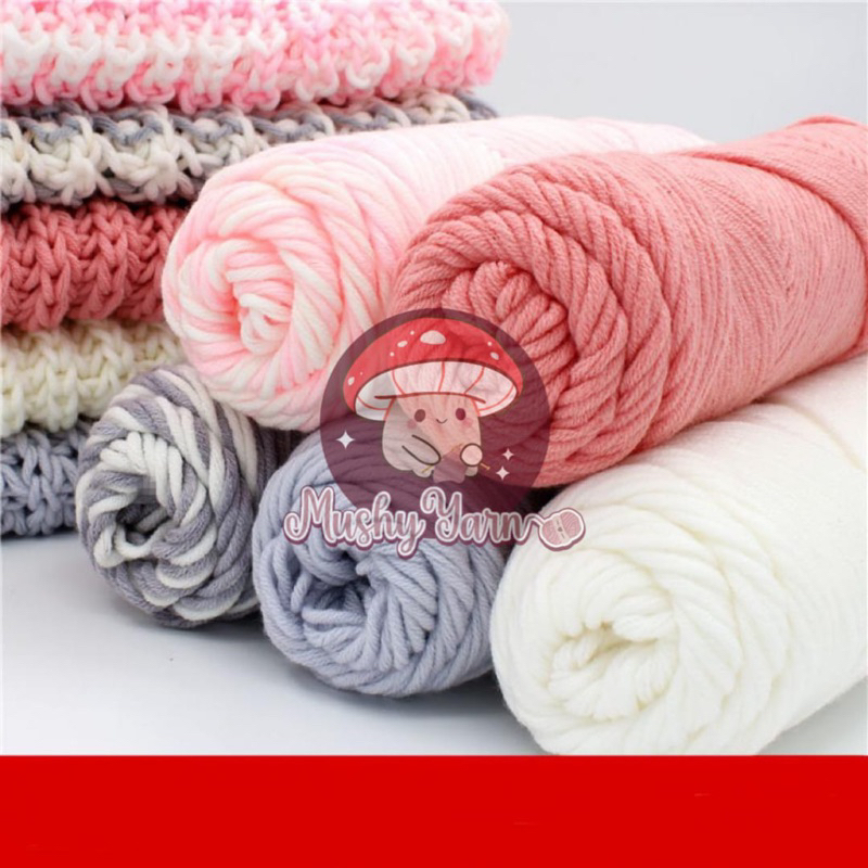 Jual Benang Rajut Katun Susu Ply Milk Cotton Yarn Ply