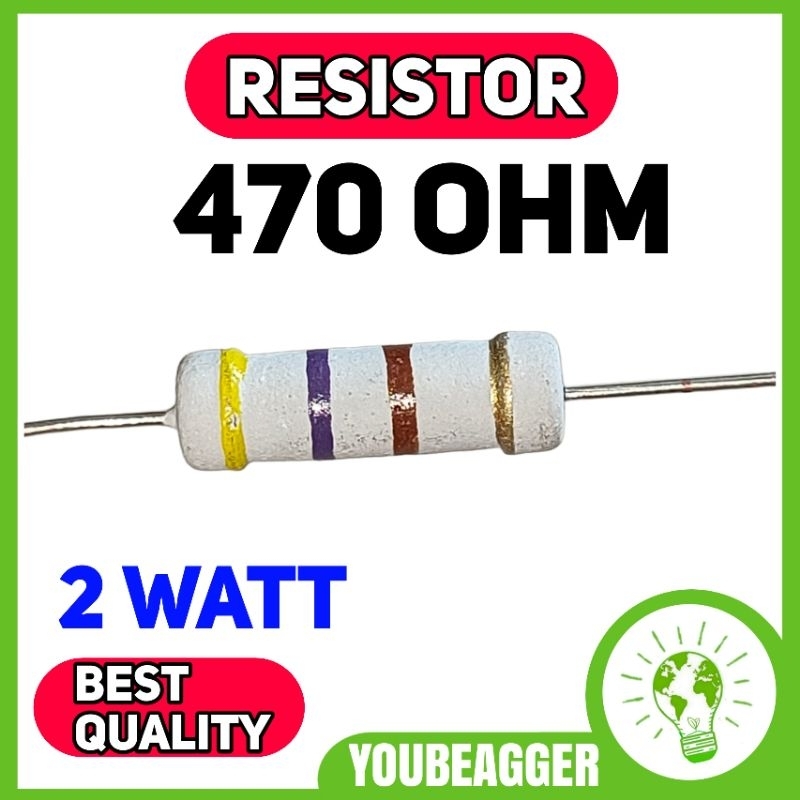 Jual resistor 470 ohm 2w shopee indonesia