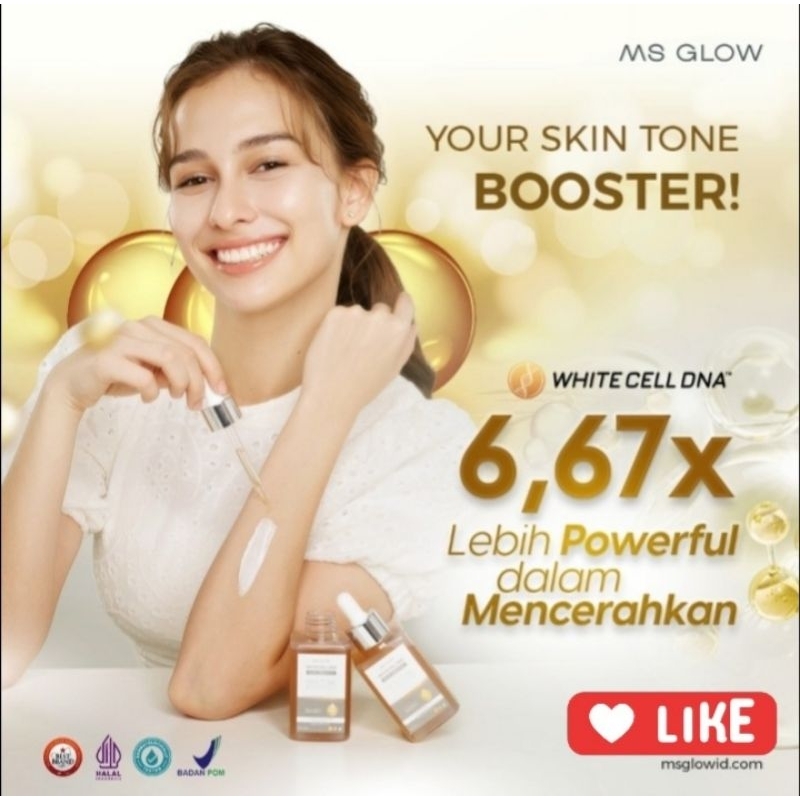 Jual WHITE CELL DNA BODY ESSENCE MS GLOW | Shopee Indonesia