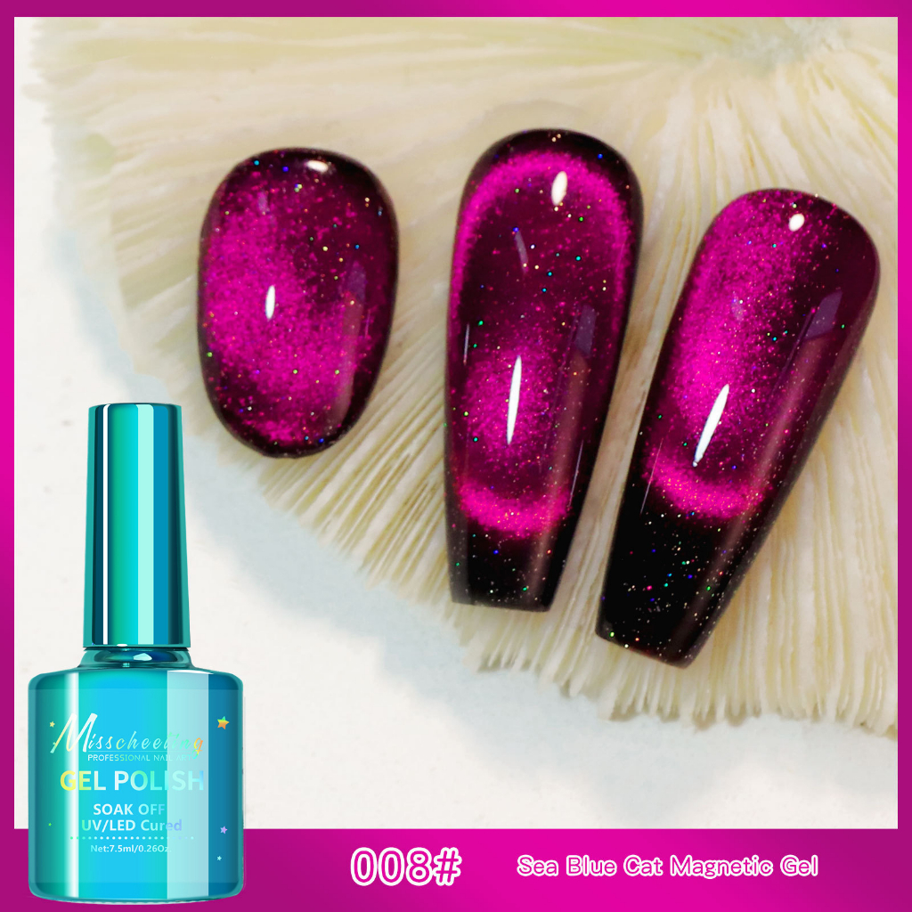 Jual Mischeering 12D Cat Eye / Spar Cyrstal Cateye Gel Polish Kutek