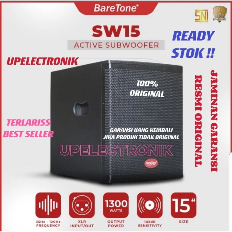 Jual Subwoofer Aktif Baretone Sw W Inch Original Produk Garansi Resmi Shopee Indonesia