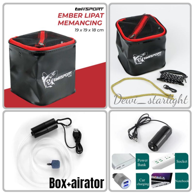 Jual box pancing/box umpan idup/ember lipat/tempat udang idup/pancing ...
