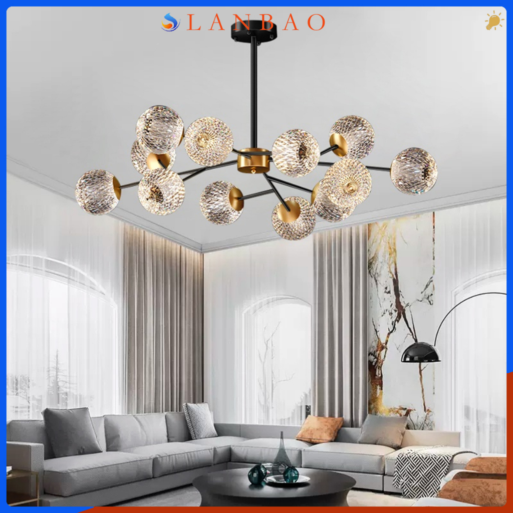 Jual Lampu Gantung Ruang tamu Lampu Kristal Nordic Cahaya Modern