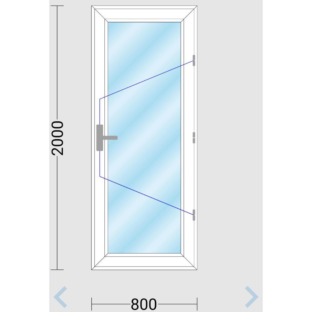 Jual PINTU KAMAR MANDI MODEL SLIDING GESER SATU DAUN KACA ES UKURAN