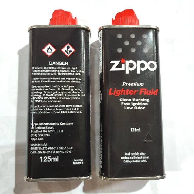 Jual Minyak Zippo / Gas Zippo Refill Isi Ulang 125 ML Zippo Lighter