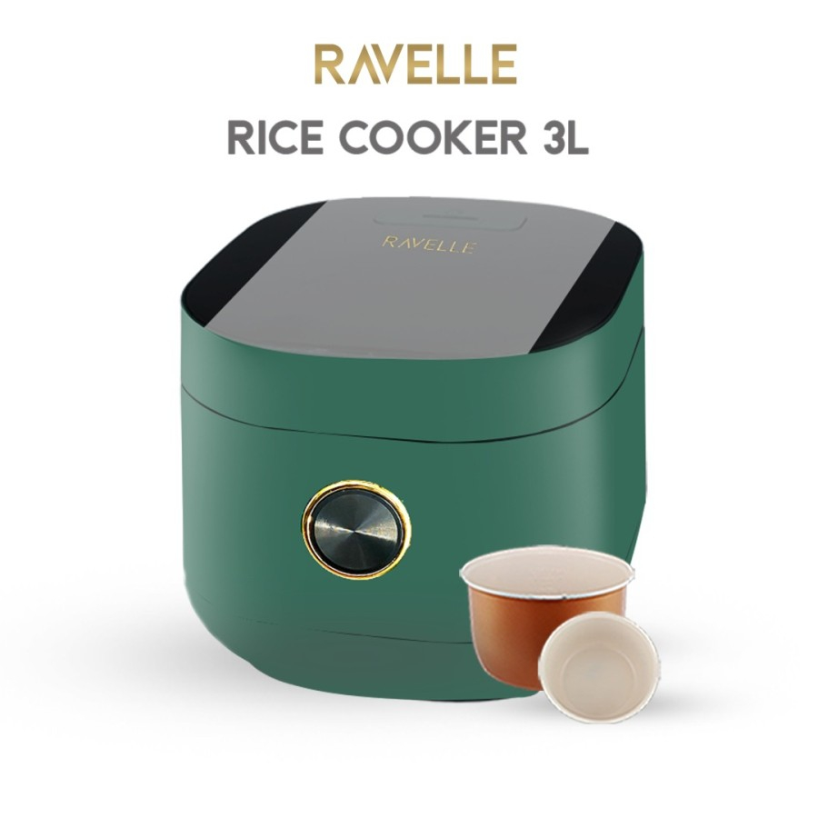 Jual Ravelle Smart Digital Rice Cooker Low Carbo Low Sugar 3L Jade Shopee Indonesia