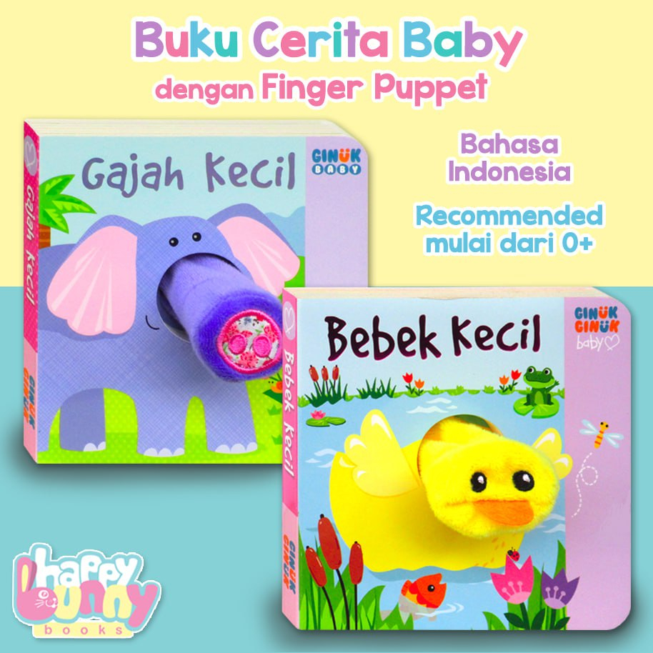 Jual [Igloo Books] GAJAH KECIL / Bebek Kecil Finger Puppet Story Board