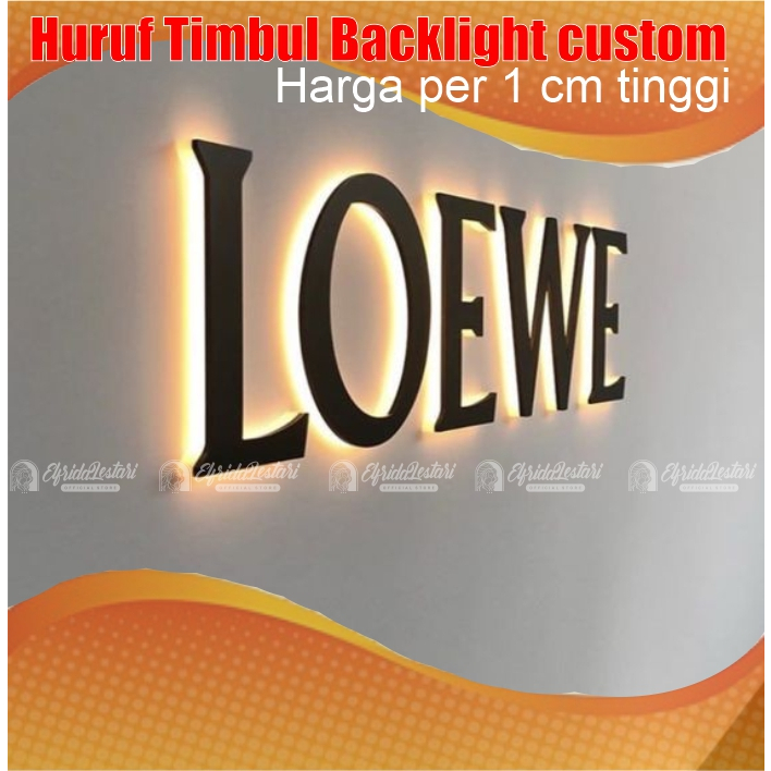 Jual Letter sign Backlight / Huruf Timbul Backlight Custom | Shopee ...