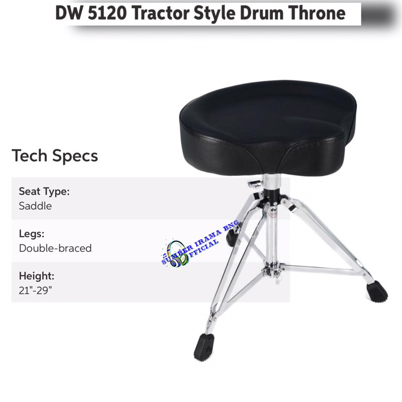 Jual DW DWCP5120 TRACTOR STYLE DRUM THRONE KURSI DRUM BANGKU DRUM