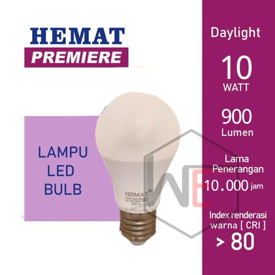 Jual LED Hemat Premiere 10W - Lampu LED Hemat cahaya putih | Shopee