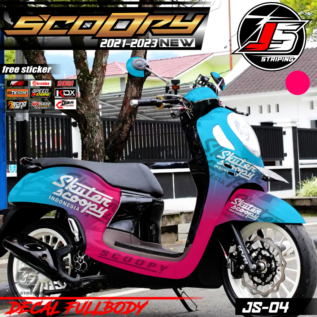 Jual (COD) TERBARU Decal Stiker Skotlet Variasi All New Scoopy 2021 ...