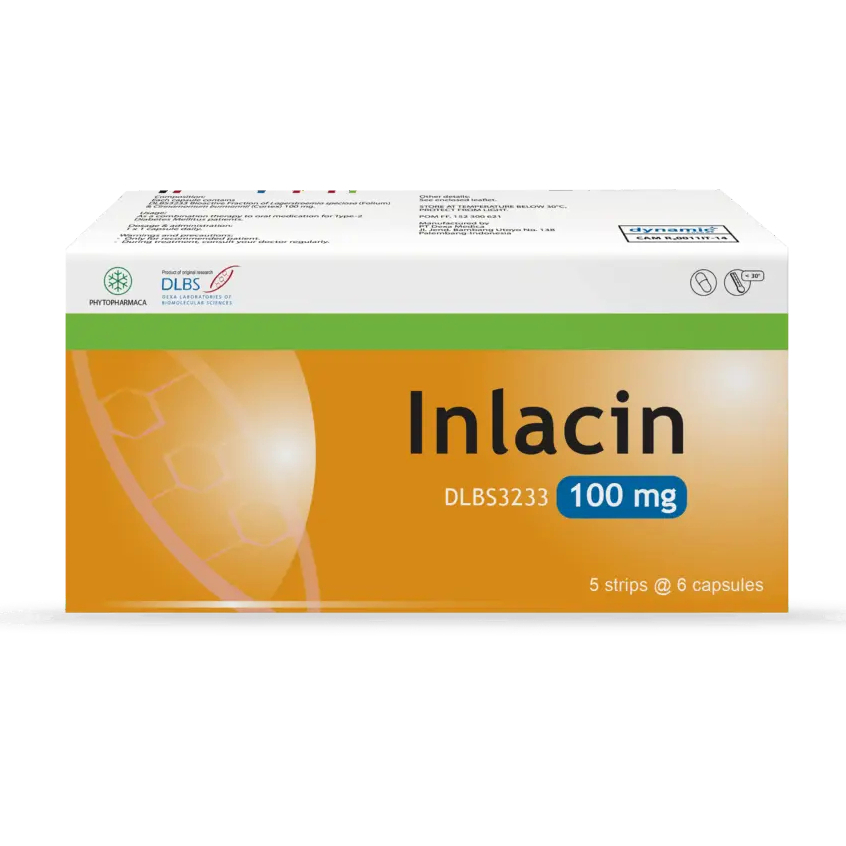 Jual Inlacin 100mg Box 30's Kapsul Dexa - Obat Herbal Diabetes Melitus ...